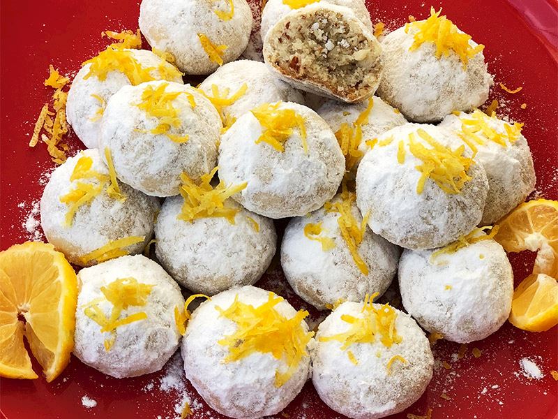 Limonlu bademli ve çaylı kurabiye