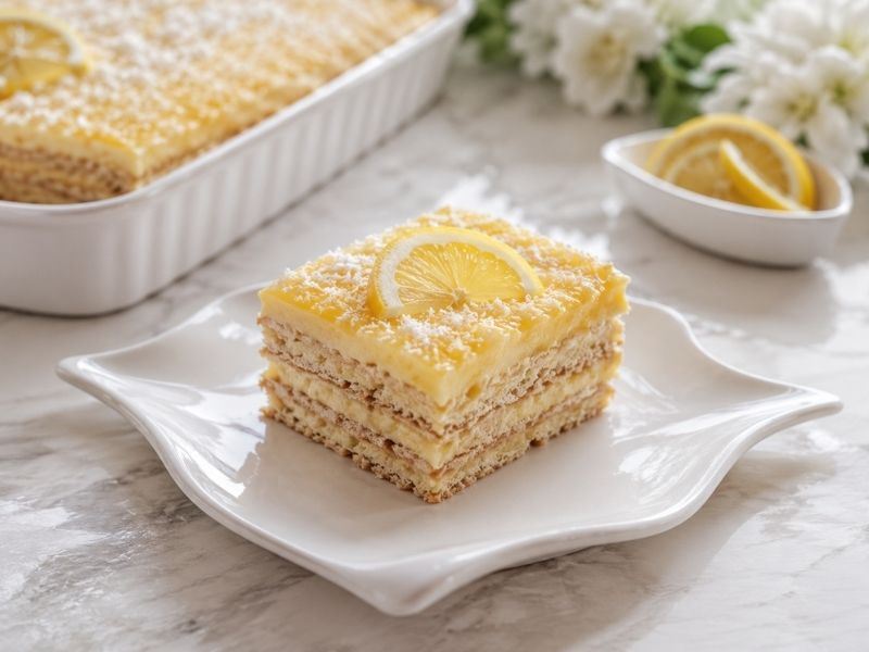 Limonlu Bisküvi Pastası Tarifi