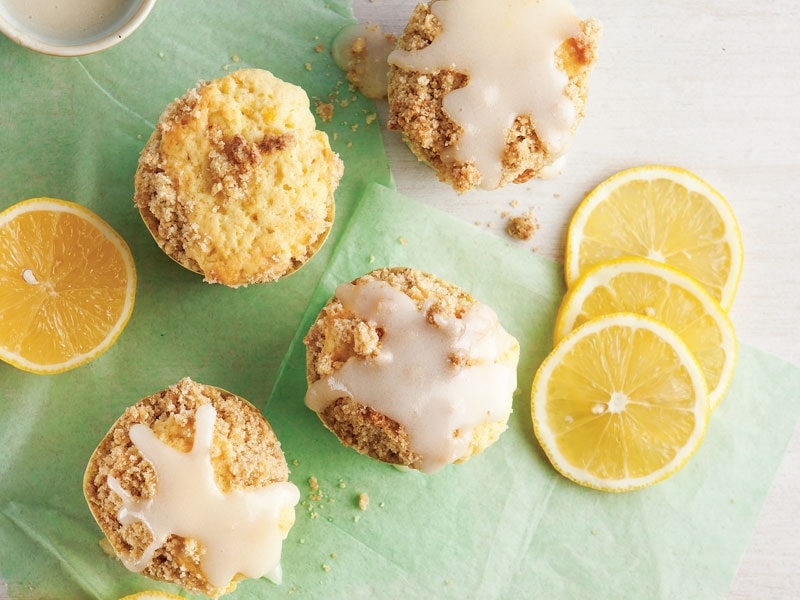 Limonlu crumble muffin