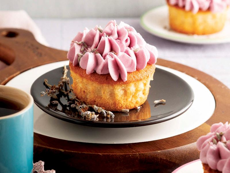 Limonlu lavantalı cupcake