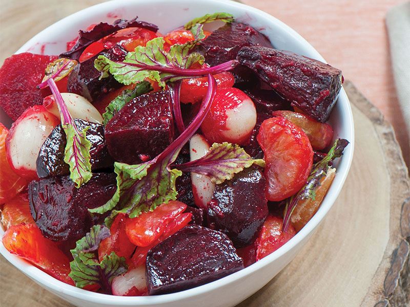 Mandalinalı pancar salatası