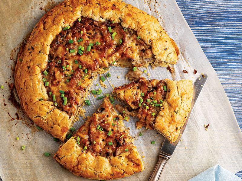 Mantar dolgulu galette