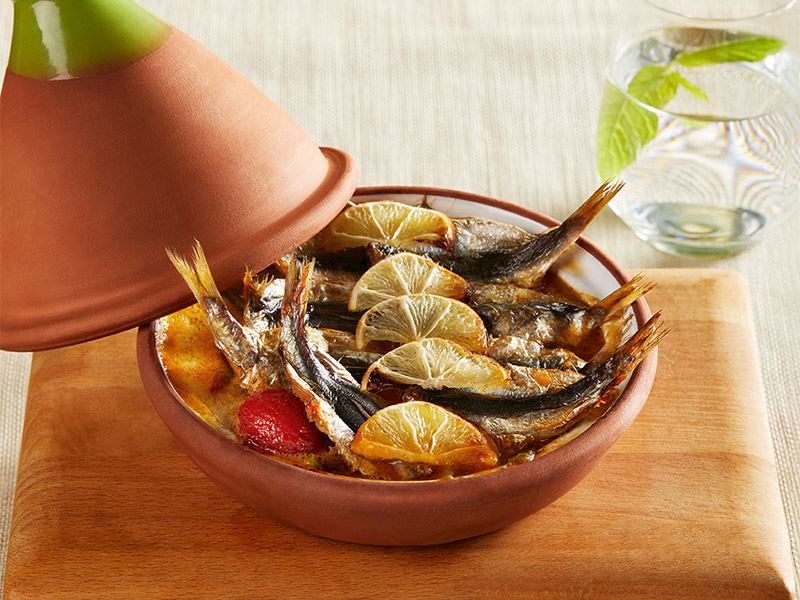 Narenciye soslu sardalya buğulama