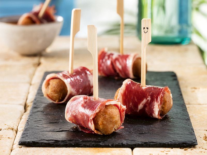 Pastırmaya sarılı patates paçası