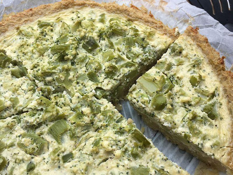 Patates tabanlı brokoli tart