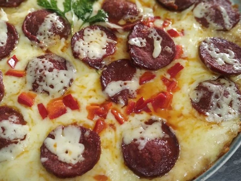 Patates Tabanlı Kahvaltı Pizzası