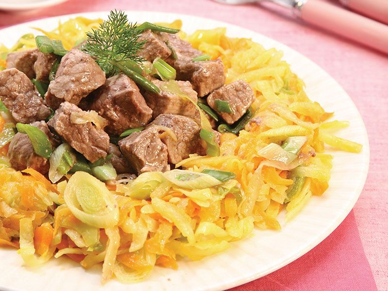 Pırasalı Samanyolu kebabı