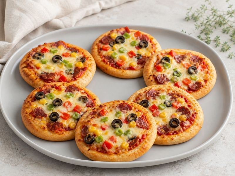 Puf Puf Kabaran Porsiyonluk Pizza Tarifi