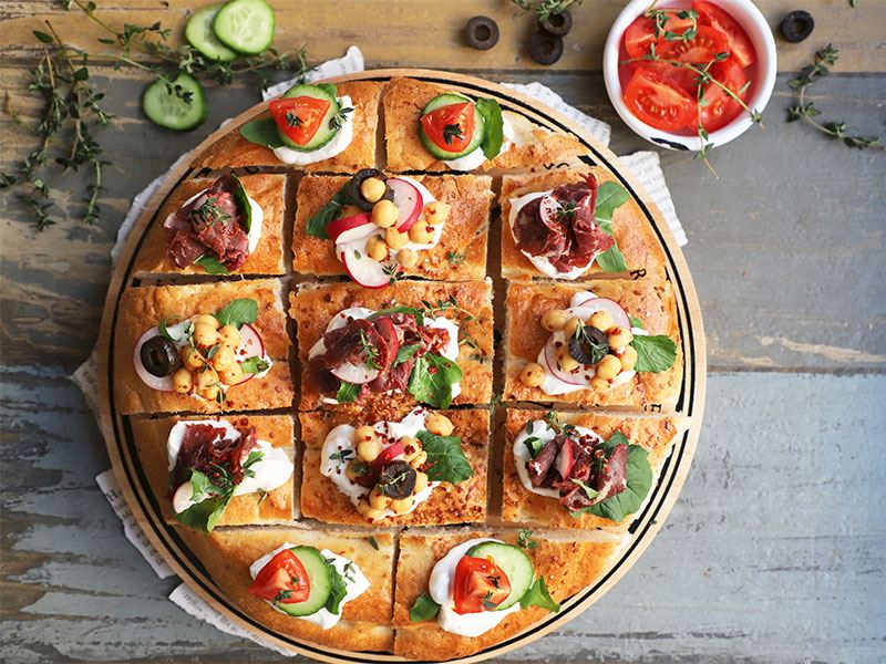 Ramazan pidesi üstü atıştırmalıklar