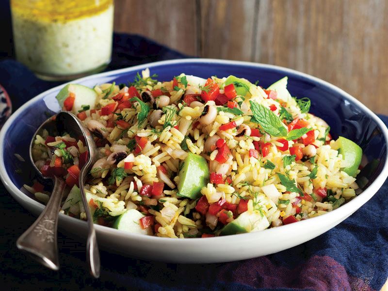 Safranlı Pirinç Salatası