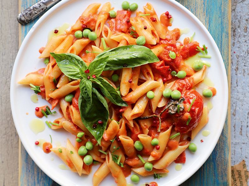 Sote domates soslu penne