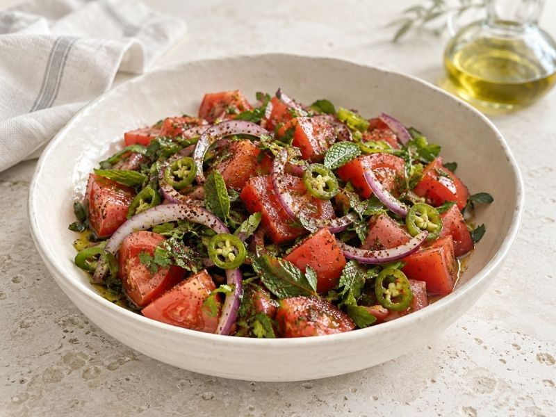 Sumaklı Domates Salatası Tarifi