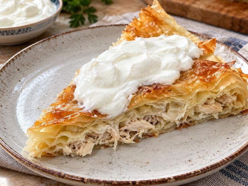 TAVUKLU MANTI BÖREK TARİFİ