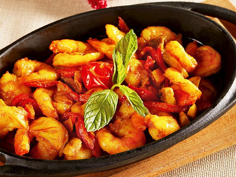 Tereyağında Zerdeçallı Karides