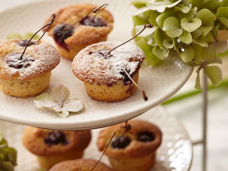 Kirsch-Haselnuss-Muffin