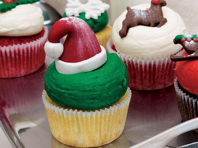 Neujahrs-Cupcakes