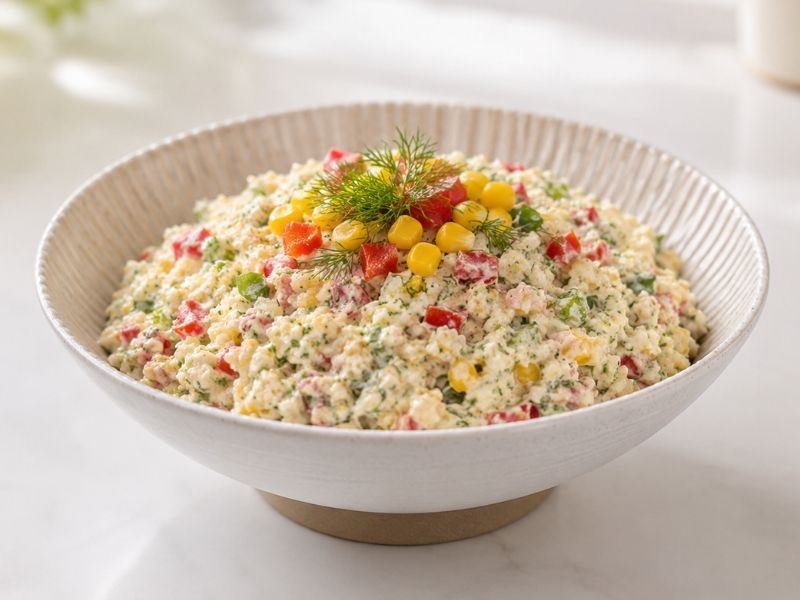 Yoğurtlu Bulgurlu Salata Tarifi