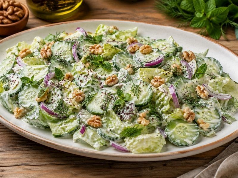 YOĞURTLU MARUL SALATASI TARİFİ