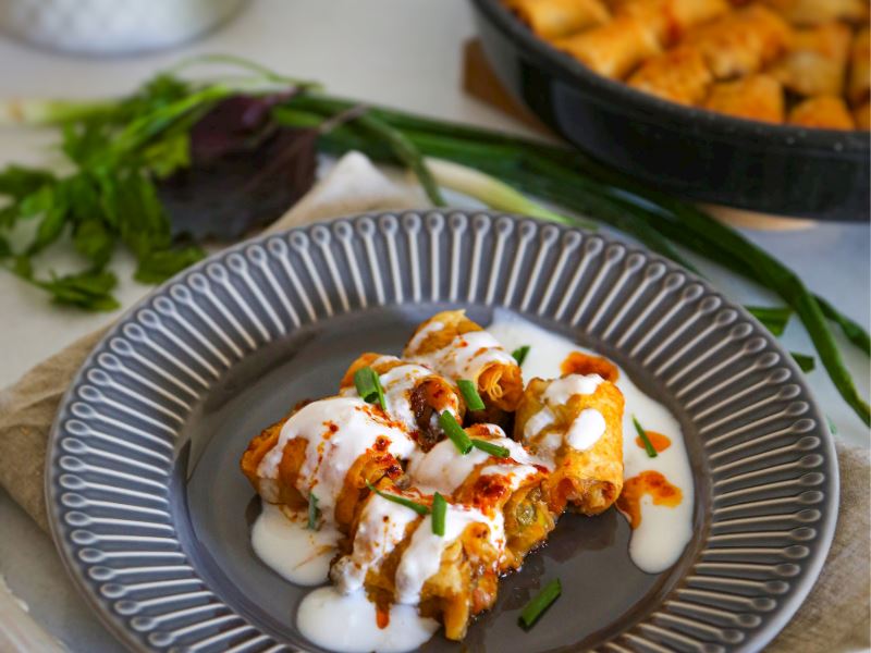 Yufkalı Bezelyeli Kuzu Kebabı