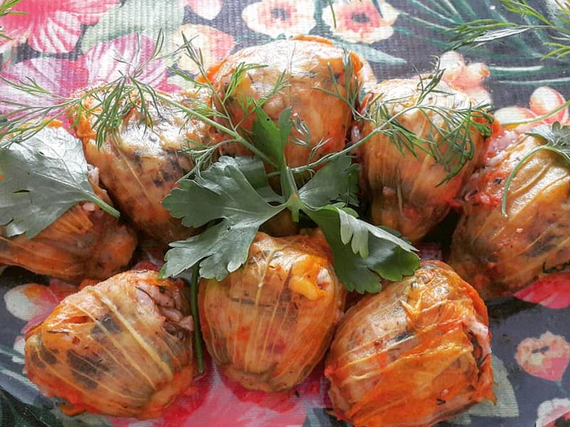 Zeytinyağlı kabak çiçeği dolması