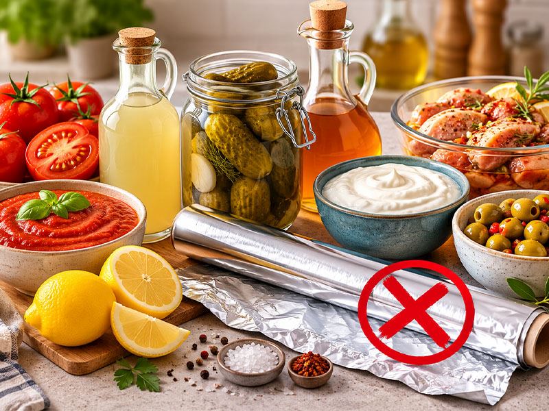 Alüminyum Folyoyla Temas Ettirilmemesi Gereken 7 Yiyecek
