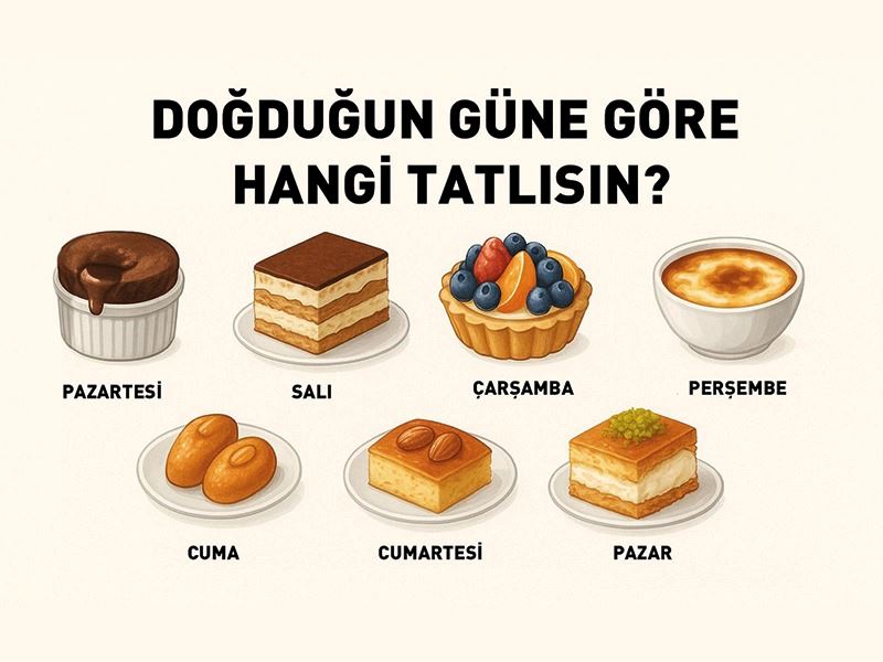 Doğduğunuz Güne Göre Hangi Tatlısınız?