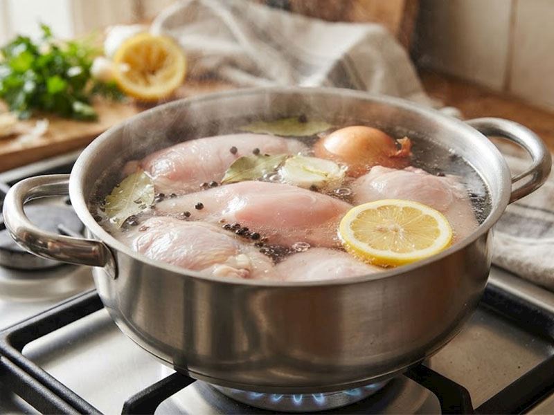 Tavuk Pişirirken Haşlama Suyuna Neden Bir Dilim Limon Eklenir?