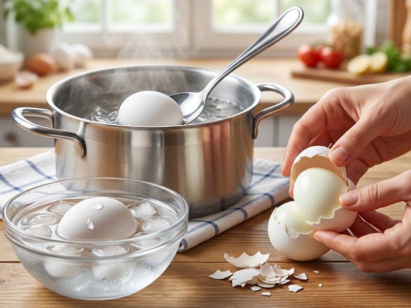 Yumurta Haşlarken Tencereye Kaşık Atmanın Sebebi Buymuş