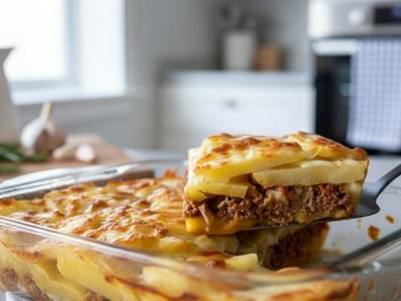 250 Gram Kıymayla Patates Musakka Tarifi