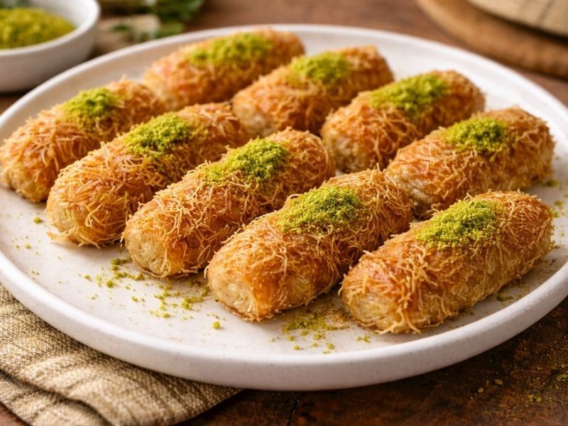 Cevizli Tel Kadayıf Tatlısı Tarifi