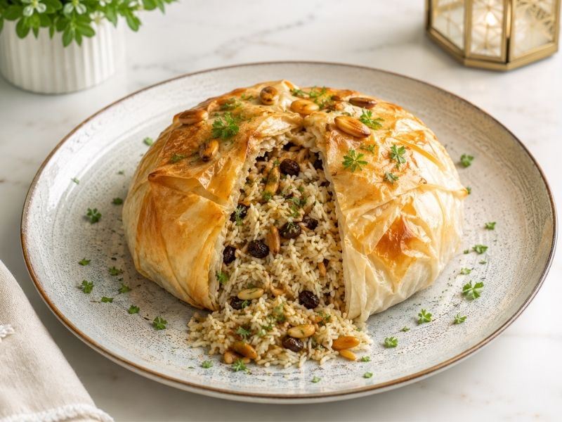 Çıtır Yufkalı Şah Pilavı Tarifi