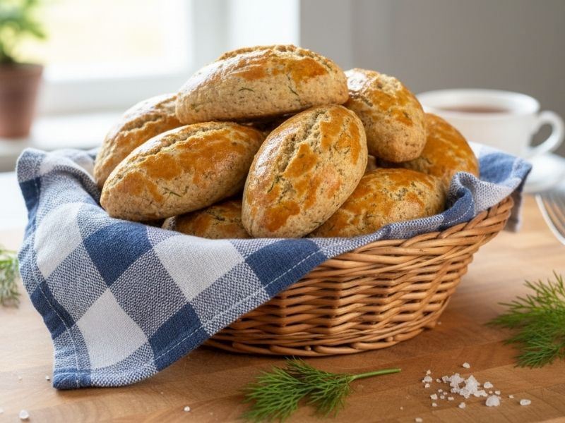 Dereotlu Kıyır Kıyır Poğaça Tarifi