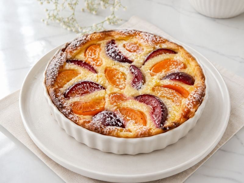 Erikli ve Kayısılı Clafoutis Tarifi