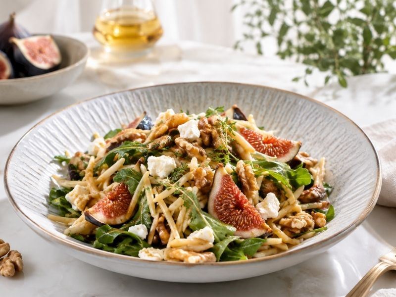 Erişteli İncirli Ilık Salata Tarifi