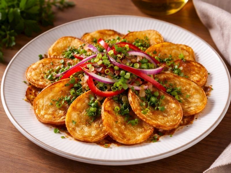 Fırınlanmış Çıtır Patates Salatası Tarifi