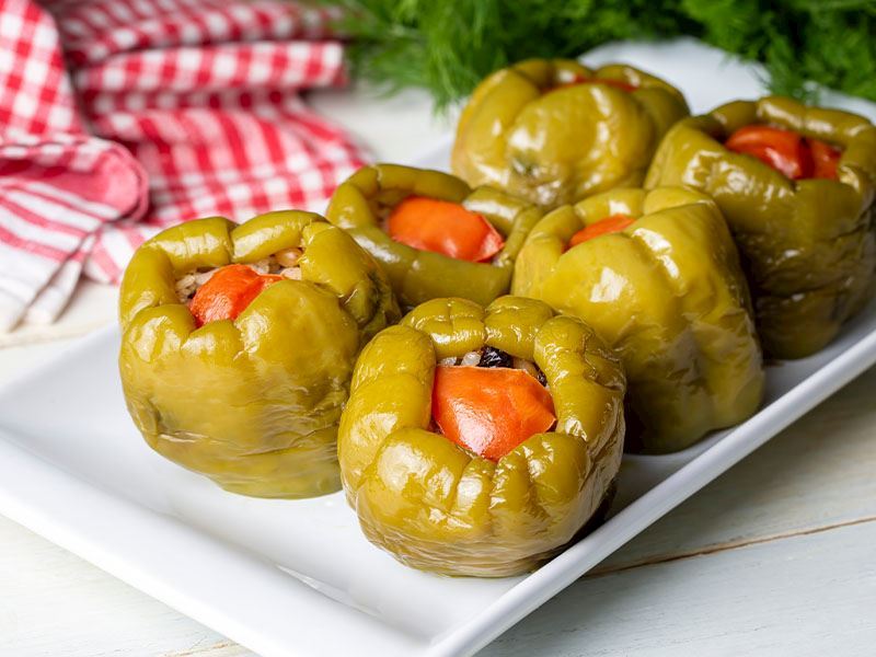 Karabuğdaylı Biber Dolması Tarifi 