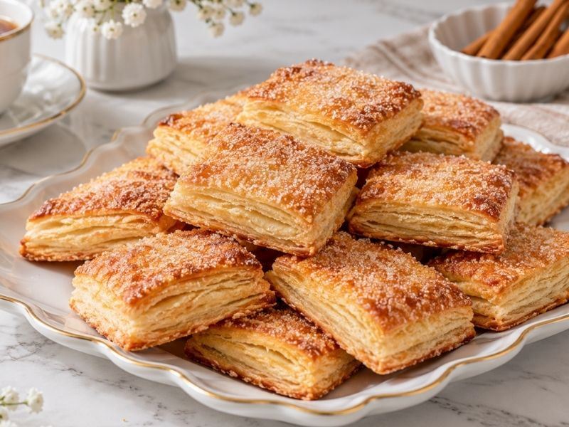 Kat Kat Milföy Dokulu Şekerli Kurabiye Tarifi