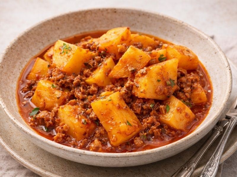 Kıymalı Patates Yemeği Tarifi