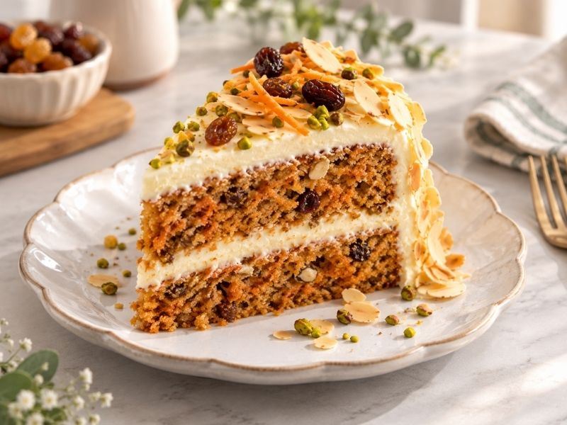 Kuru Üzümlü Havuçlu Pasta Tarifi