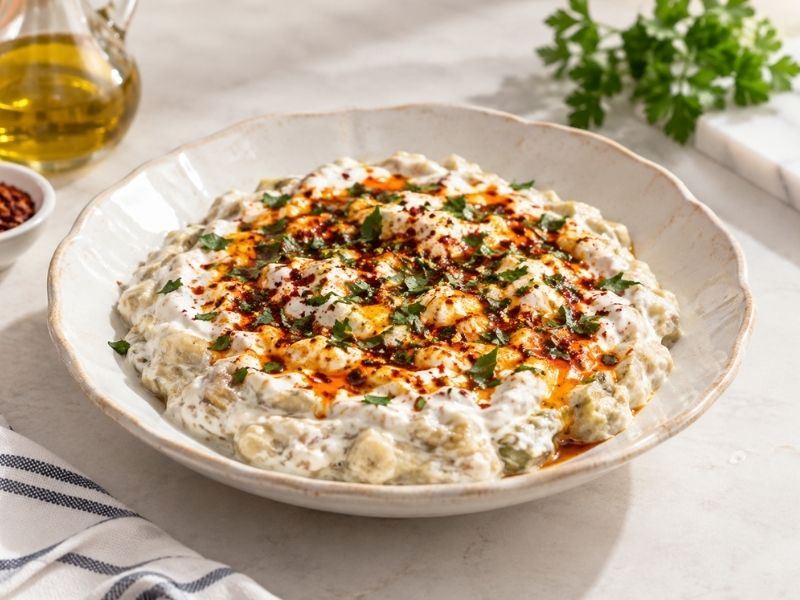 Lokanta Usulü Yoğurtlu Patlıcan Tarifi