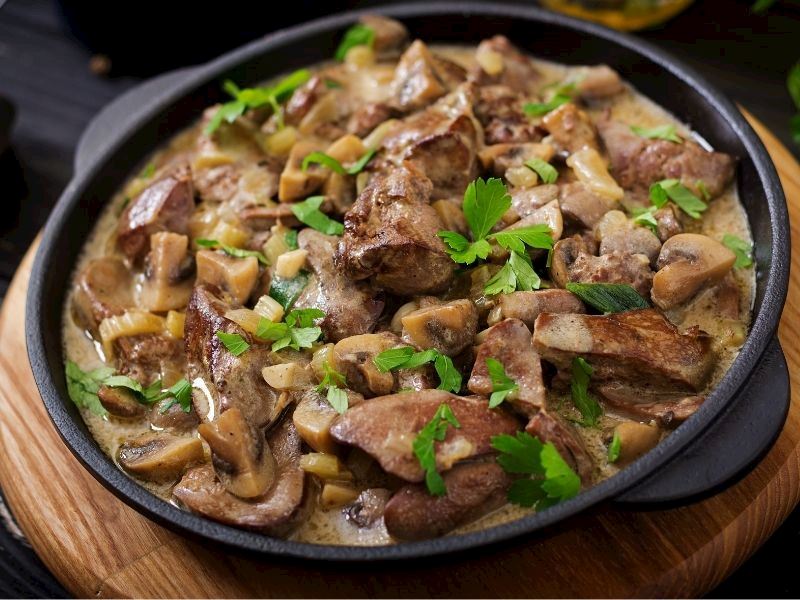 Mantarlı Ciğer Sote Tarifi