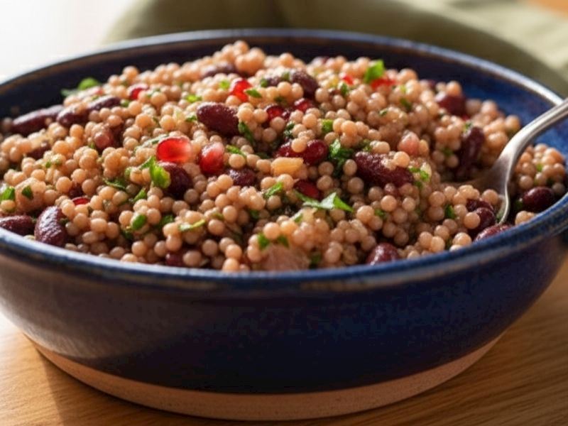Meksika Fasulyeli Kuskus Salatası Tarifi