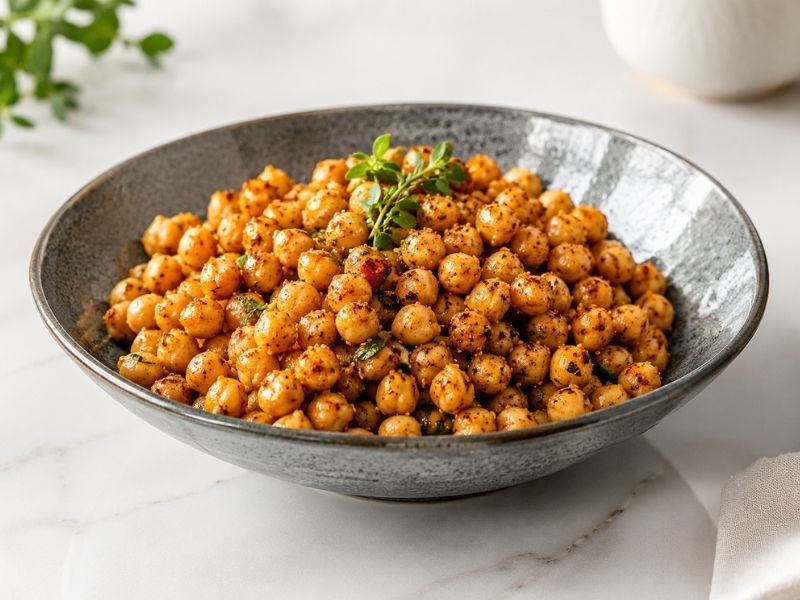 Pratik ve Nefis: Baharatlı Nohut Salatası Tarifi