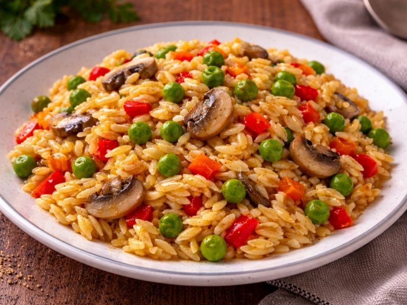 Sebzeli Arpa Şehriye Pilavı Tarifi