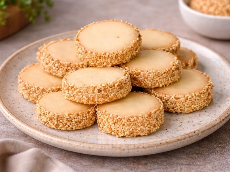 Susamlı Tahinli Kurabiye Tarifi