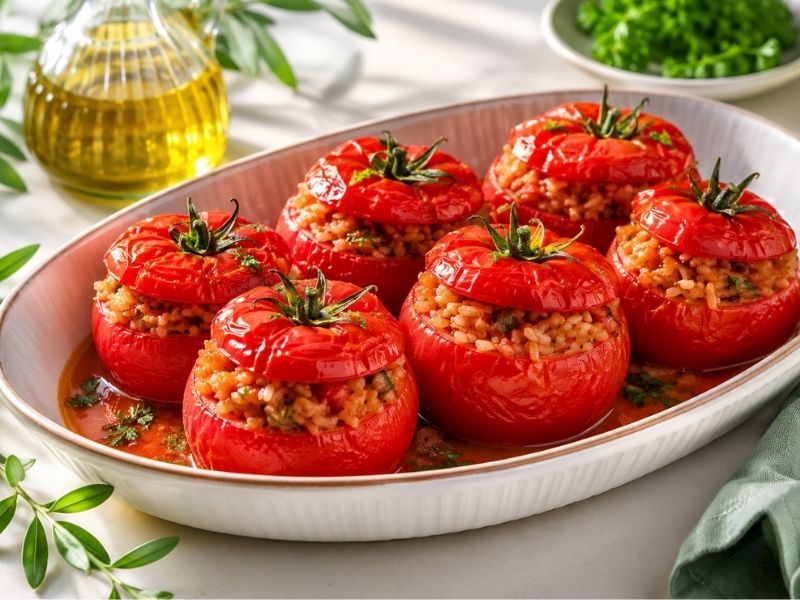 Yaz Sofralarının Vazgeçilmezi: Domates Dolması Tarifi