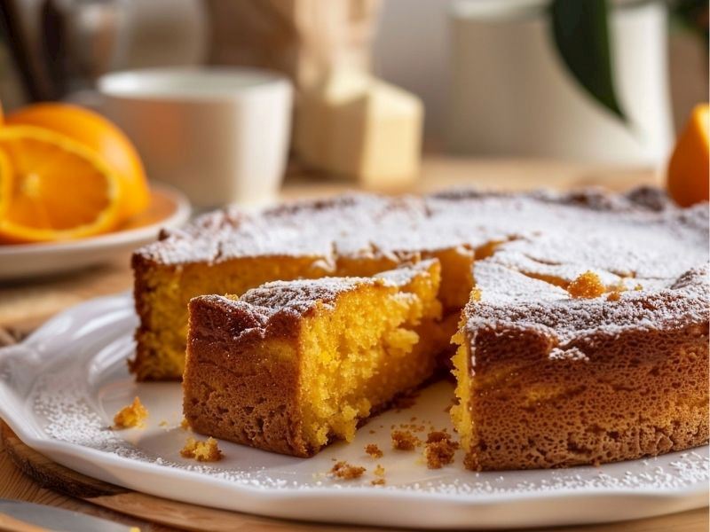 Zeytinyağlı Portakallı Kek